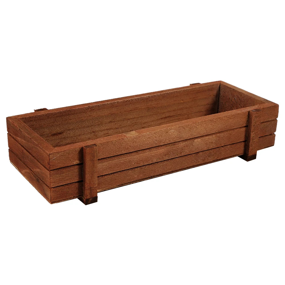 Indoor/Outdoor Wooden Herb Flower Succulent Planter Box